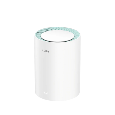 Picture of Cudy M1500 1-Pack AX1500 Dual Band Wi-Fi 6 Mesh System Router -  1201 Mbps + 300 Mbps Wi-Fi - 3× Gigabit Ethernet Ports - Connect 60 Devices - Parental Controls: URL Blacklist, Time Schedule, Profiles, Client Management - Cudy Mesh, VPN Client, Cudy App