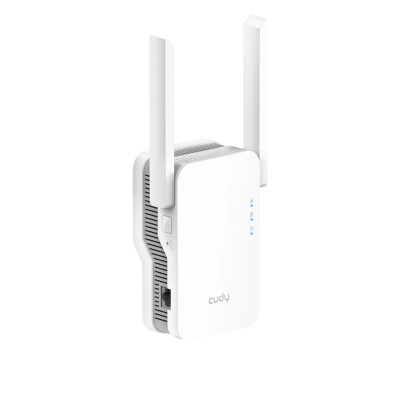 Picture of CUDY RE1800 - Dual Band AX1800 Wi-Fi6 Mesh Range Extender - Dual-Band Wi-Fi 6 Mesh System Range Extender - Connected Up to 40 Devices - 1× Gigabit Ethernet Port - Multi-Band Simultaneous Backhaul, Ethernet Backhaul