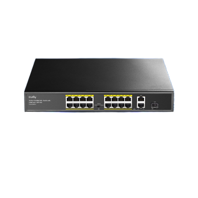 Picture of Cudy FS1018PS1 16-Port 10/100M PoE+ Switch with 2 Gigabit Uplink Ports & 1 SFP Port