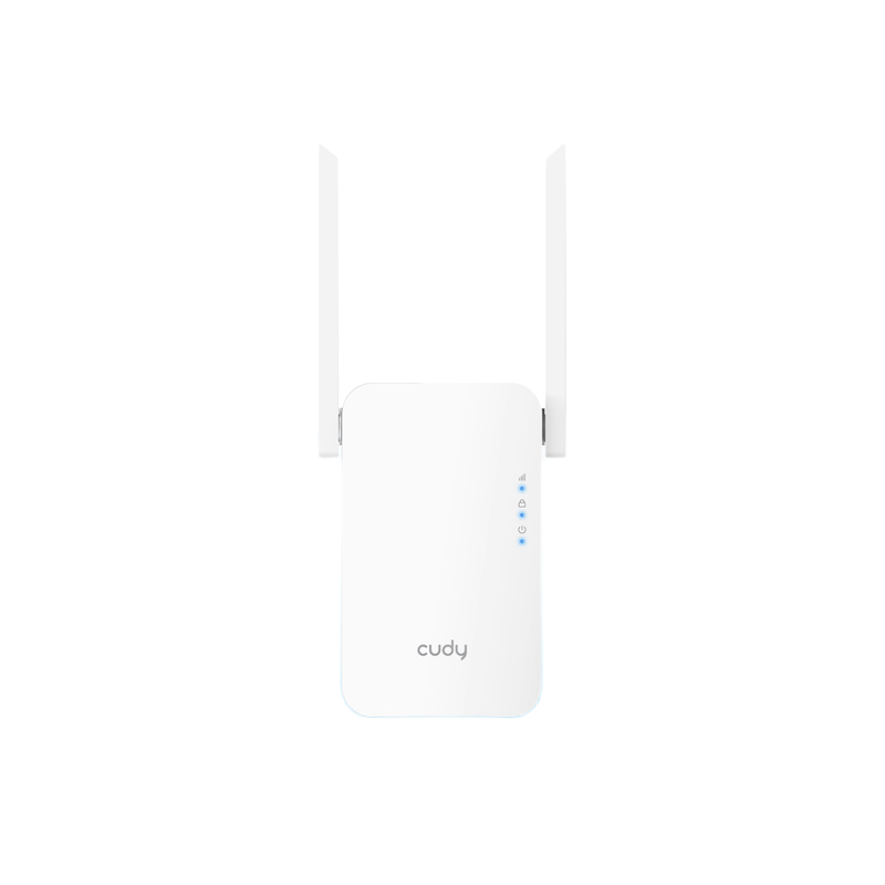 Picture of Cudy RE1200 AC1200 Dual Band Range Extender - 300Mbps at 2.4GHz & 867Mbps at 5GHz - Boost Wi-Fi coverage up to 1400 sq. ft - MU-MIMO - White