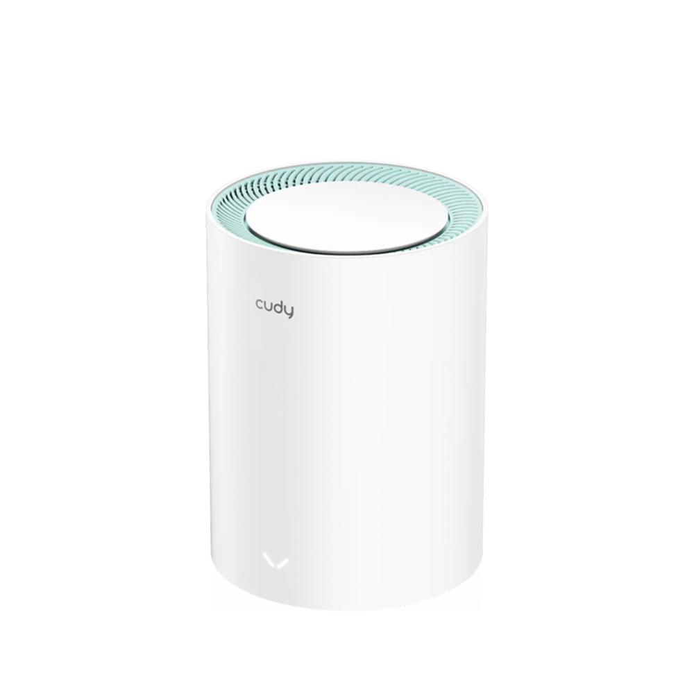 Picture of Cudy M1500 1-Pack AX1500 Dual Band Wi-Fi 6 Mesh System Router -  1201 Mbps + 300 Mbps Wi-Fi - 3× Gigabit Ethernet Ports - Connect 60 Devices - Parental Controls: URL Blacklist, Time Schedule, Profiles, Client Management - Cudy Mesh, VPN Client, Cudy App