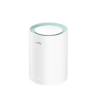 Picture of Cudy M1500 1-Pack AX1500 Dual Band Wi-Fi 6 Mesh System Router -  1201 Mbps + 300 Mbps Wi-Fi - 3× Gigabit Ethernet Ports - Connect 60 Devices - Parental Controls: URL Blacklist, Time Schedule, Profiles, Client Management - Cudy Mesh, VPN Client, Cudy App