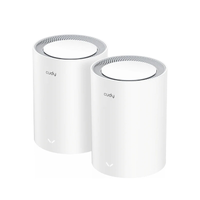 Picture of CUDY M3600 2-Pack BE3600 Dual Band Wi-Fi 7 Mesh System Router - 4-Stream Dual-Band Wi-Fi 7 - Up to 200 Connected Devices - 2882 Mbps + 688 Mbps Wi-Fi - 3× Gigabit Ethernet Ports - Cudy Mesh, VPN Server and Client, Cudy App, Cloud Control