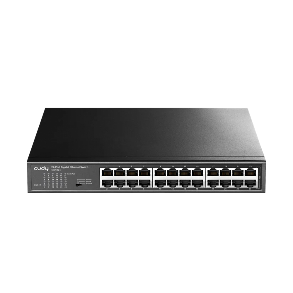 Picture of CUDY GS1024 - 24-Port 10/100/1000Mbps Gigabit Desktop Switch - Complies with IEEE 802.3, IEEE 802.3u, IEEE802.3x and IEEE 802.3ab standards - 24x 10/100/1000Mbps Auto-Negotiation, Auto-MDI/MDIX ports -  Store-and-Forward switching method