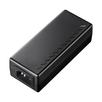 Picture of CUDY POE200 30W Gigabit PoE+ Injector - Complies with IEEE 802.3af/at Standards -  Up to 30W Power Output (44v ~ 50v), Ideal for PoE+ Devices - Supports 100-Meter Transmission Distance - Works with IP Cameras, VoIP Phones, and Wi-Fi APs