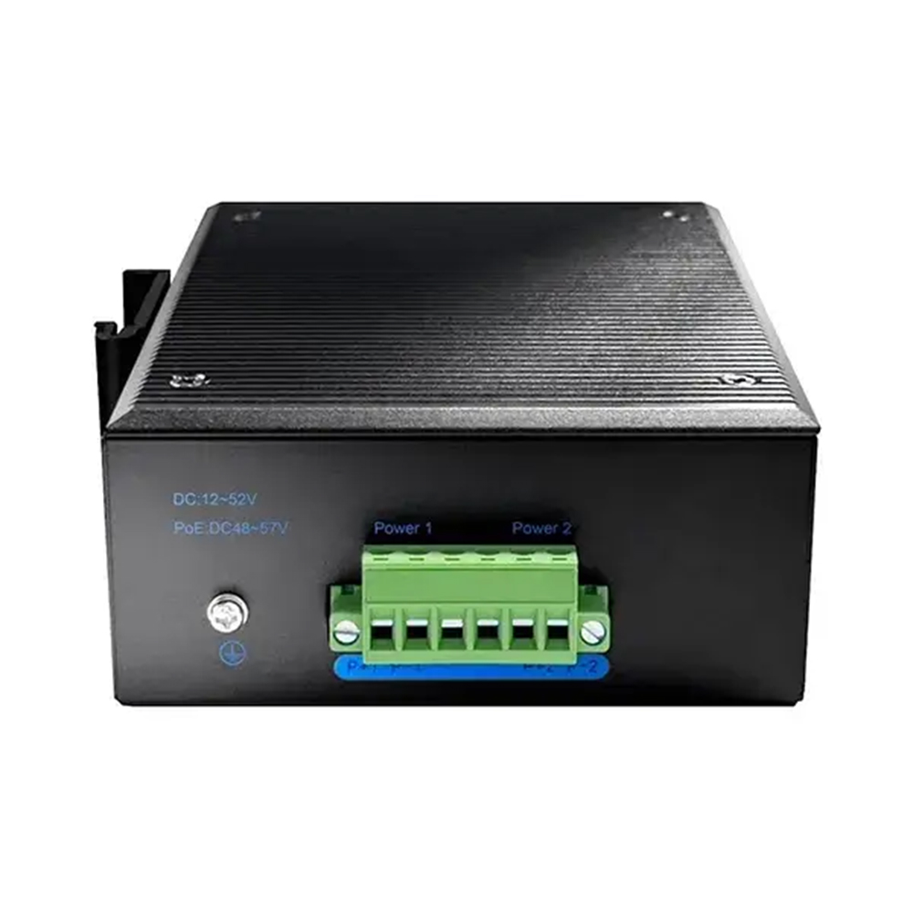 Picture of Cudy IG1004S2P  4-Port Gigabit Industrial PoE+ Switch with 2 SFP Slots - 4× PoE+ RJ45 Ports – 10/100/1000 Mbps, 30W each - 2× SFP Ports – Multi-mode 2 km, single-mode up to 80 km - Wide Temp Range – -40℃ to 85℃ operation