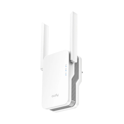 Picture of CUDY RE1800 - Dual Band AX1800 Wi-Fi6 Mesh Range Extender - Dual-Band Wi-Fi 6 Mesh System Range Extender - Connected Up to 40 Devices - 1× Gigabit Ethernet Port - Multi-Band Simultaneous Backhaul, Ethernet Backhaul