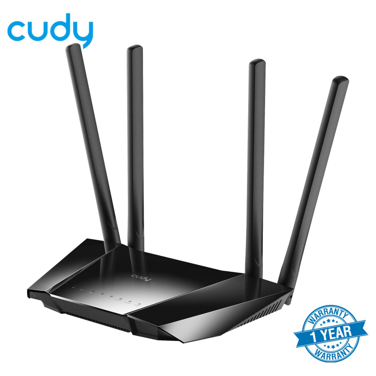 Picture of Cudy LT400 300 Mbps Wireless N 4G LTE Router - Up to 150/50Mbps LTE speed - 4 x High gain antennas - 1x SIM Slot - Black
