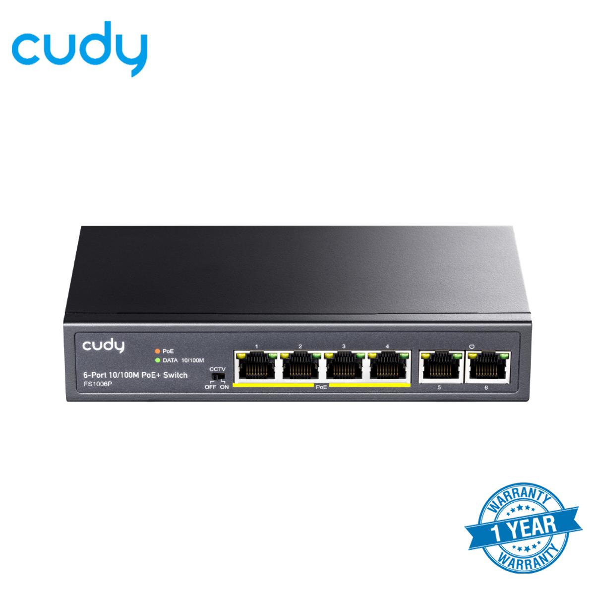 Picture of Cudy FS1006P 4-Port 10/100M PoE+ Switch