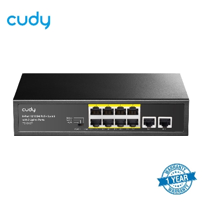 Picture of Cudy FS1010P 8-Port 10/100M PoE+ Switch with 2 Uplink Ports