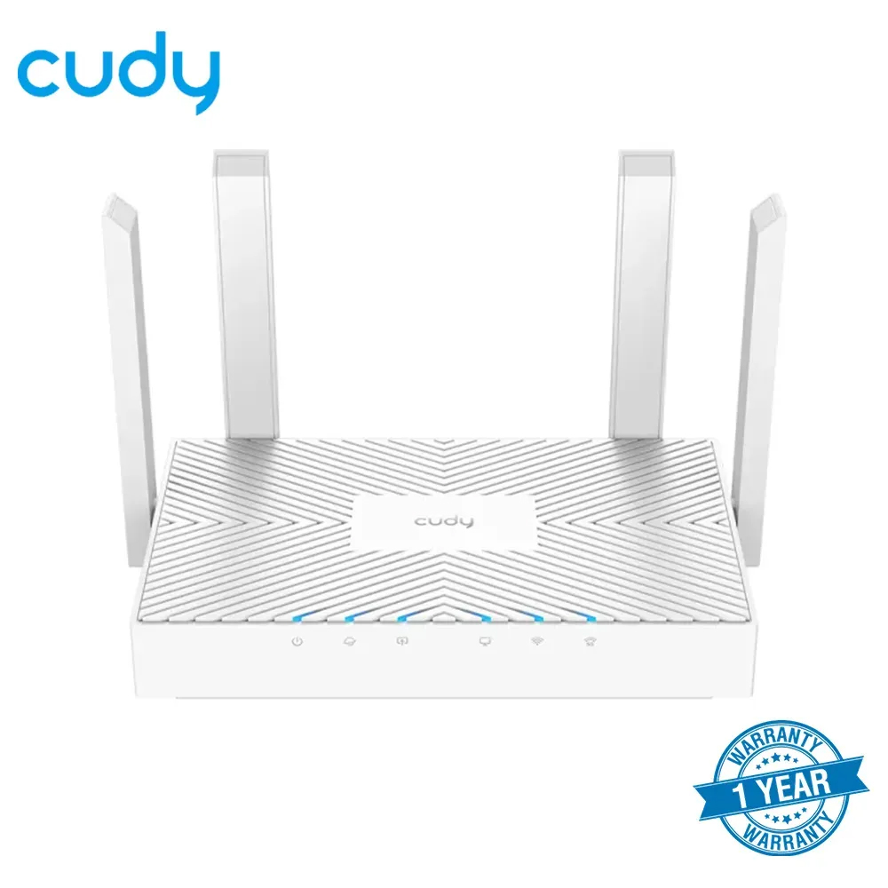 Picture of Cudy WR1300E AC1200 Gigabit Dual-Band Wi-Fi Router - 867Mbps at 5GHz and 300Mbps at 2.4GHz - Beamforming - MU-MIMO - White
