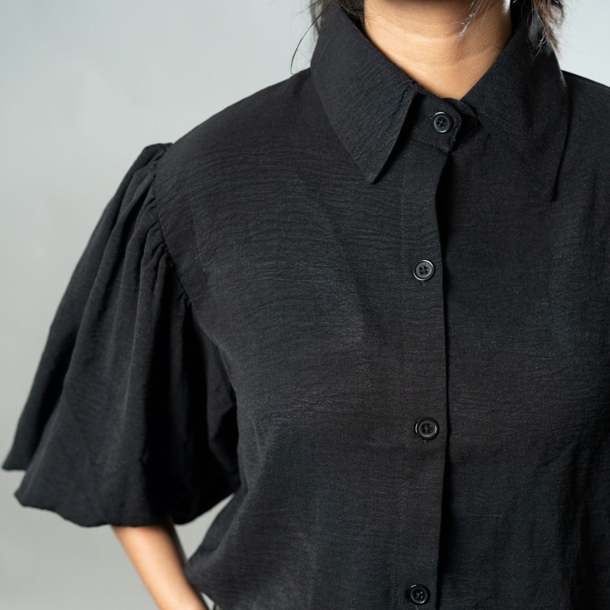 Picture of Mad Koffee Airy Drapes Shirt Top for Women – Eclipse