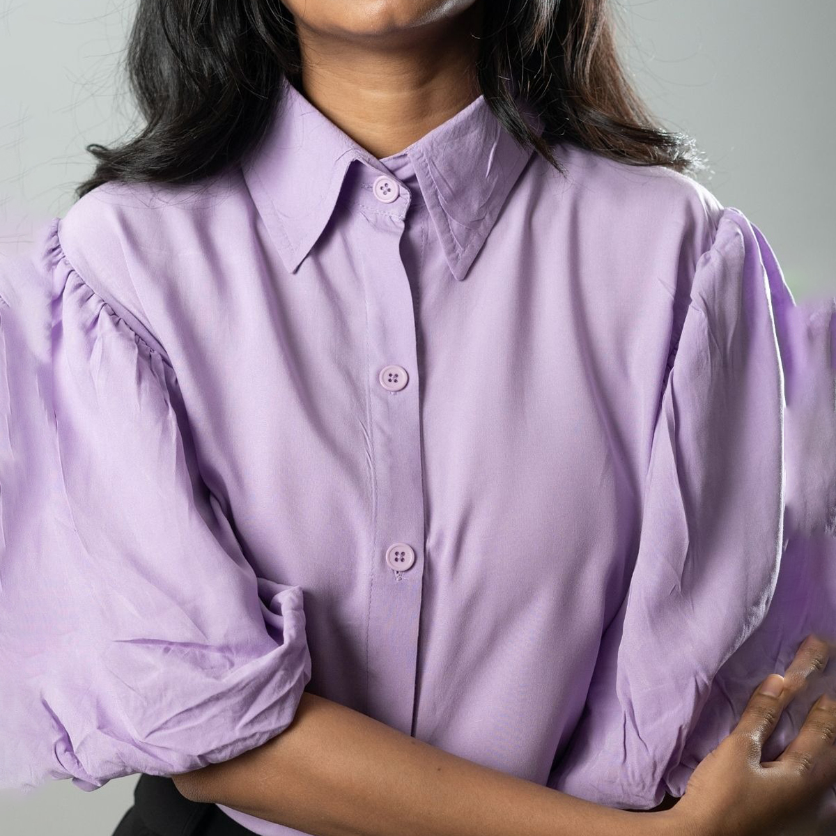 Picture of Mad Koffee Airy Drapes Shirt Top for Women – Bloom