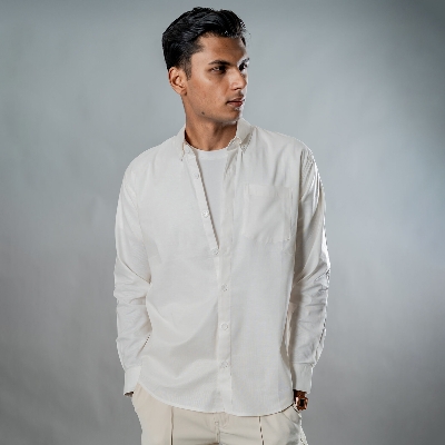 Picture of Mad Koffee Button-Down Oxford Shirt – Storm White