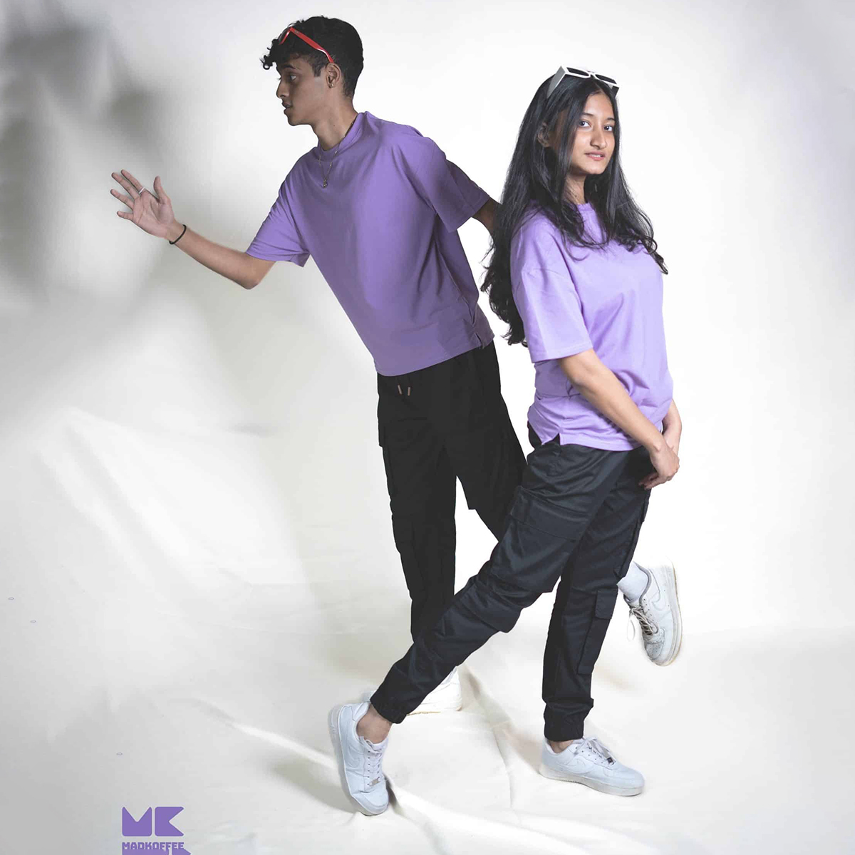 Picture of Mad Koffee Oversized Drop ShoulderT-Shirt Lavender