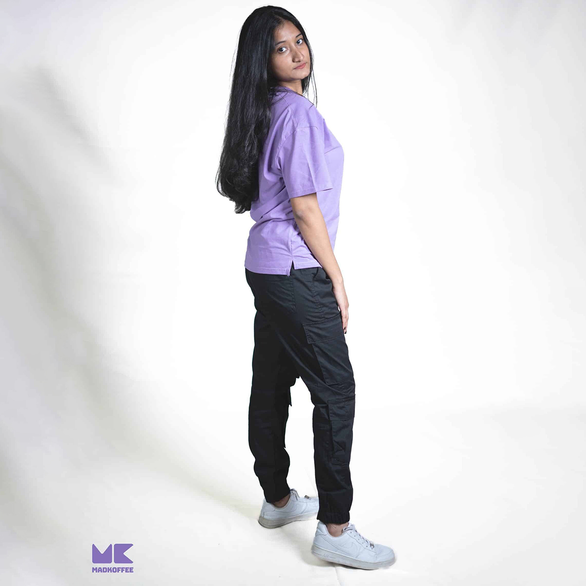 Picture of Mad Koffee Oversized Drop ShoulderT-Shirt Lavender