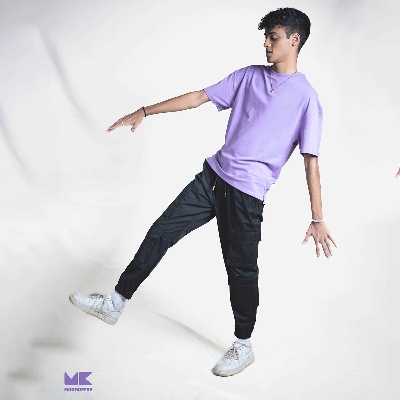 Picture of Mad Koffee Oversized Drop ShoulderT-Shirt Lavender