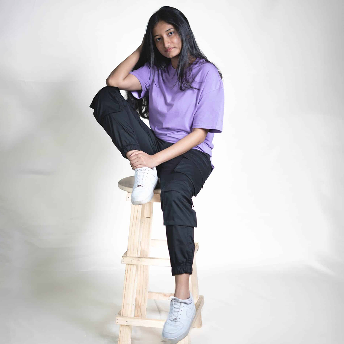 Picture of Mad Koffee Oversized Drop ShoulderT-Shirt Lavender