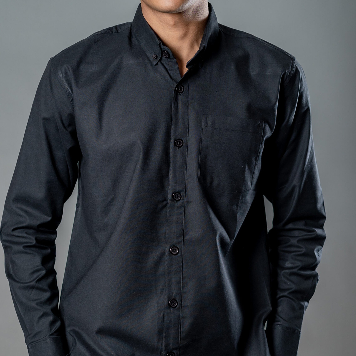 Picture of Mad Koffee Button-Down Oxford Shirt – Carbon Black