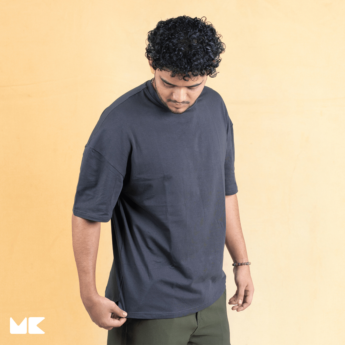Picture of Mad Koffee Oversized Drop Shoulder T-Shirt – Burnt Ash