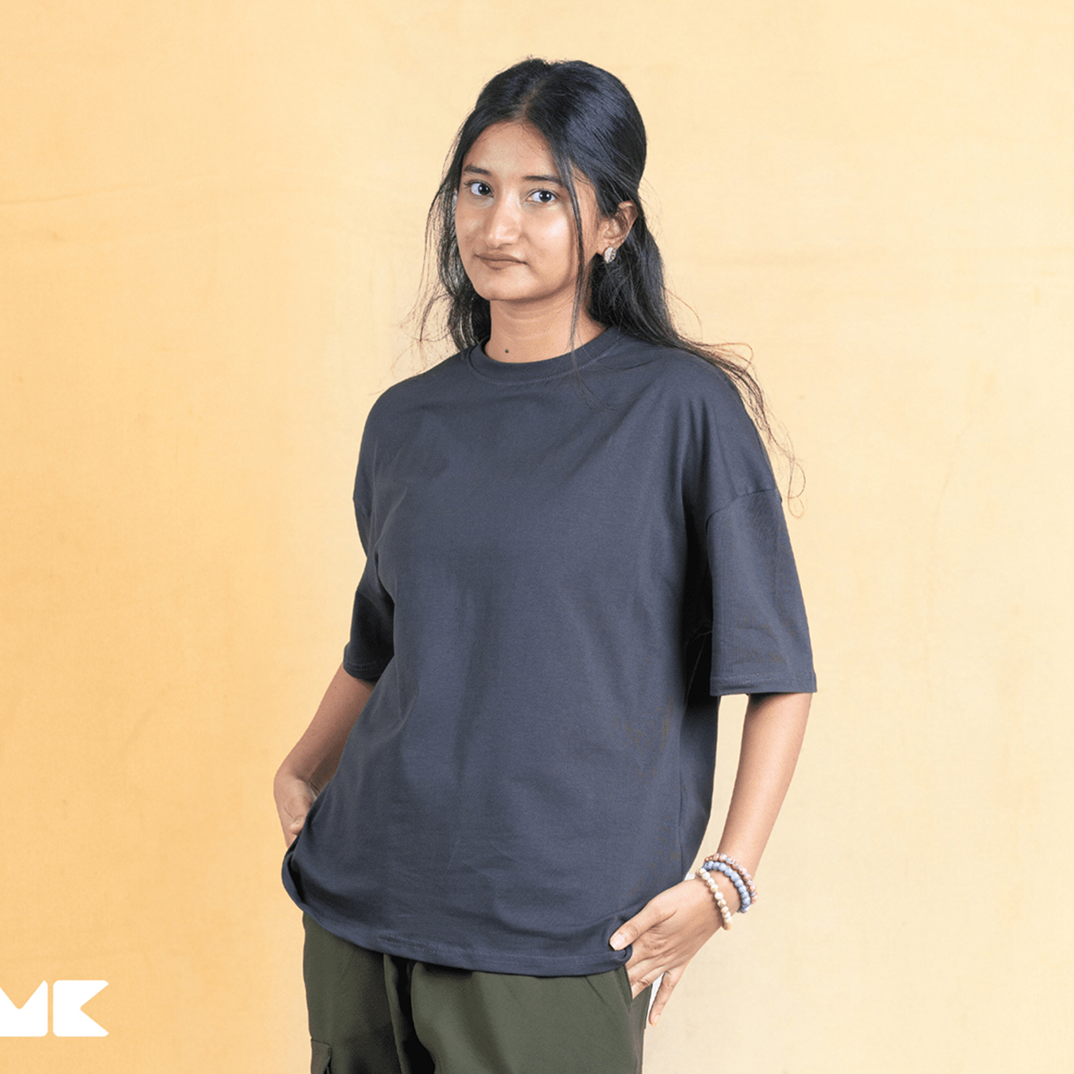 Picture of Mad Koffee Oversized Drop Shoulder T-Shirt – Burnt Ash