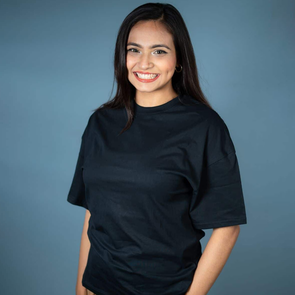 Picture of Mad Koffee Oversized Drop Shoulder T-Shirt Black