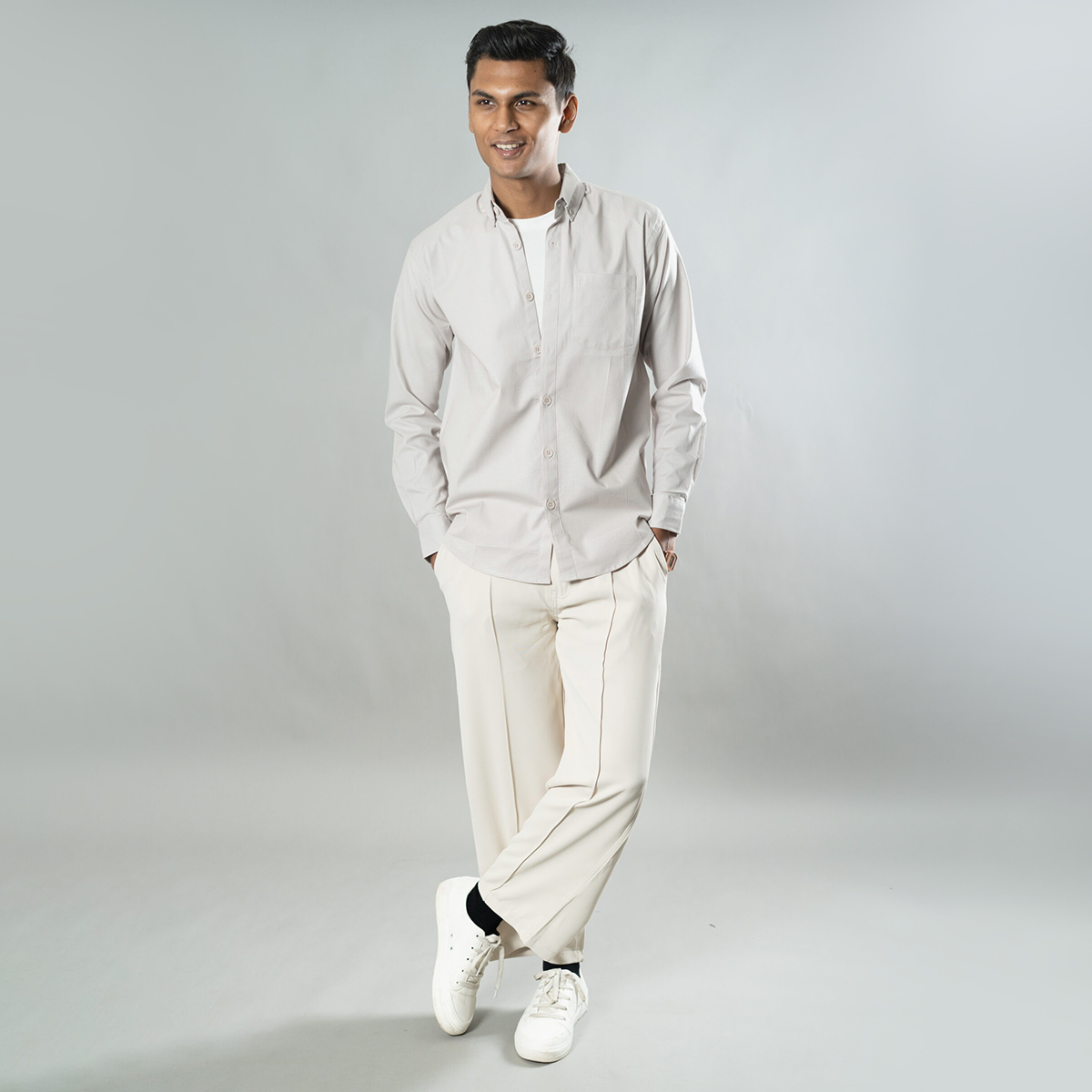 Picture of Mad Koffee Button-Down Oxford Shirt – Vanilla Cream