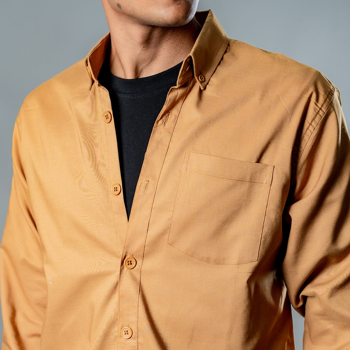 Picture of Mad Koffee Button-Down Oxford Shirt – Mocha Dust