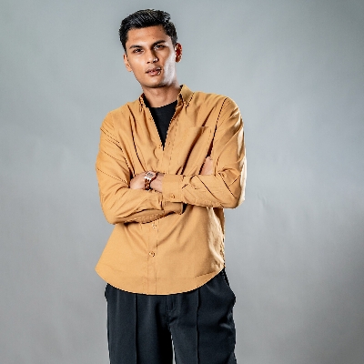 Picture of Mad Koffee Button-Down Oxford Shirt – Mocha Dust