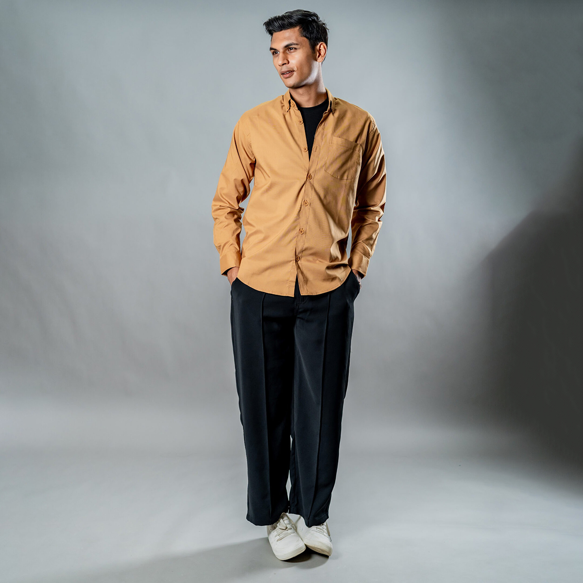 Picture of Mad Koffee Button-Down Oxford Shirt – Mocha Dust