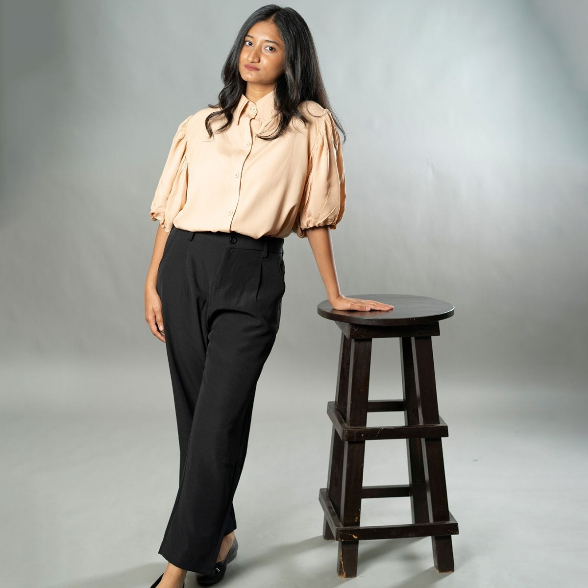 Picture of Mad Koffee Airy Drapes Shirt Top for Women – Sunset