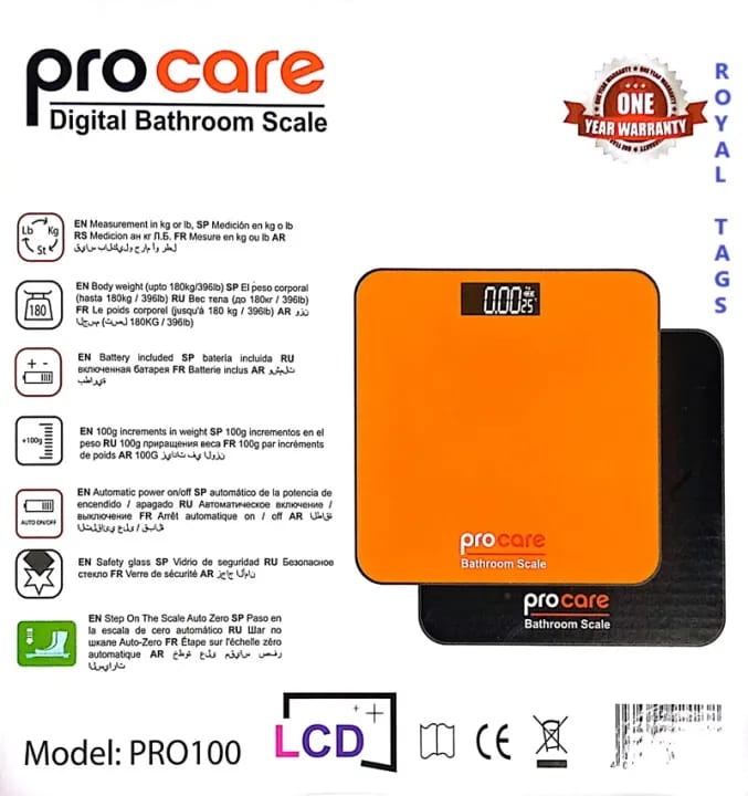 Picture of Procare Digital Bathroom weight Scale_180 KG