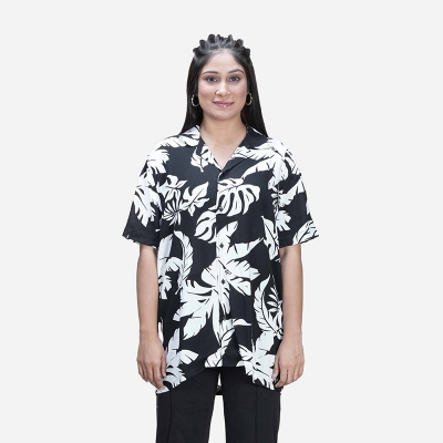 Picture of TORR White/Black Aop Women's Shirt