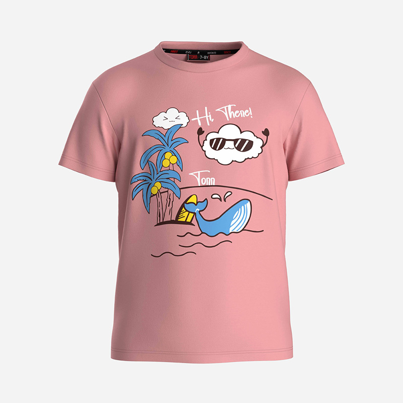 Picture of TORR Pink Solid Boys T-shirt