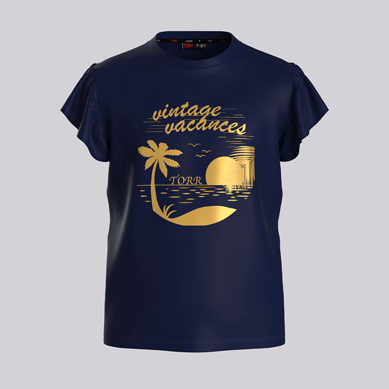 Picture of TORR Athletic Navy Girl's T-shirt