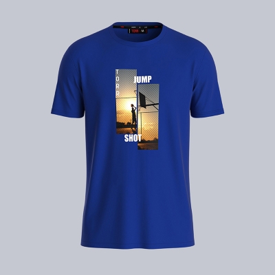 Picture of TORR Blue Men's Activewear T-shirt