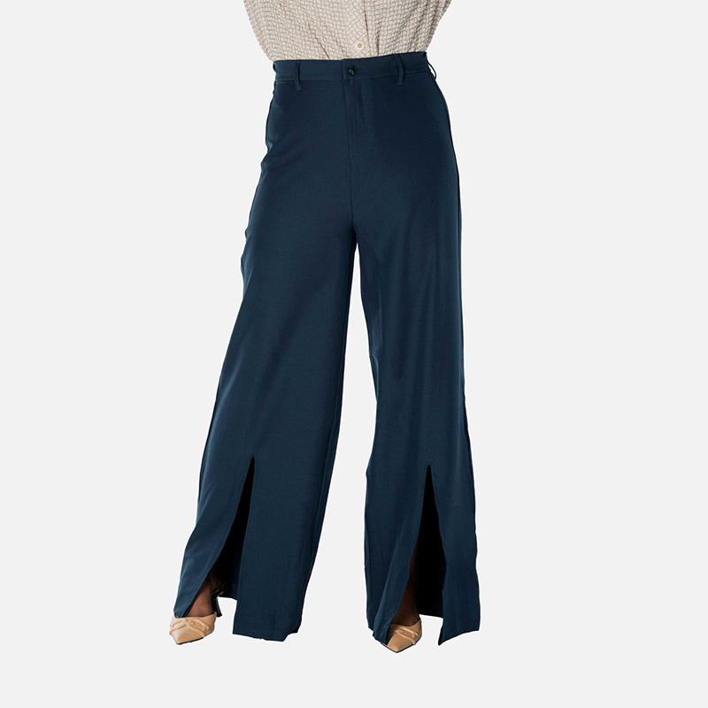 Picture of TORR Navy Women€™s Wide Leg Pant