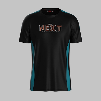 Picture of TORR Black Men's Activewear T-shirt