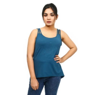 Picture of TORR Blue Women's Activewear Top