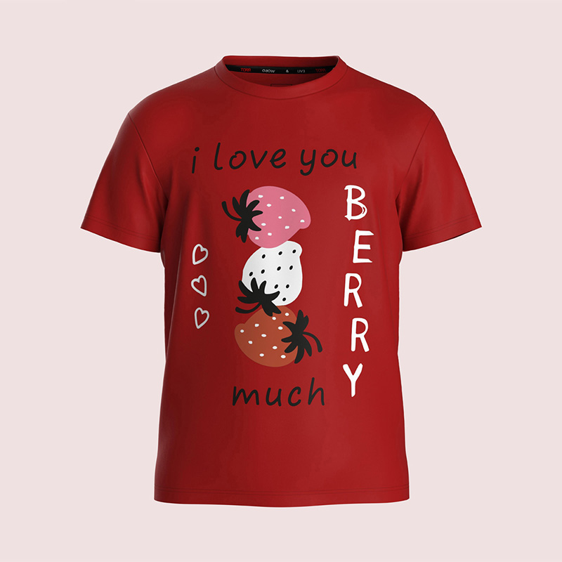 Picture of TORR Red Girl's Quick Dry T-shirt