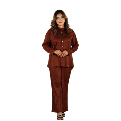 Picture of TORR Dark Brown Women's Co-Ord Set