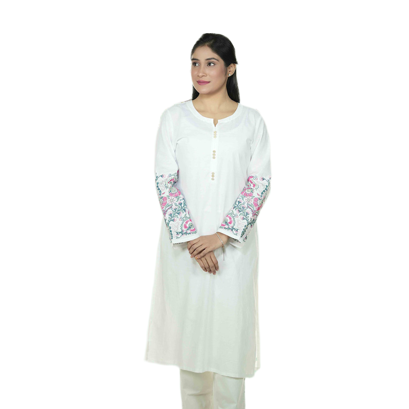 Picture of TORR WHITE Ethnic Wear (01 Piece Kurti)