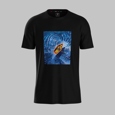 Picture of TORR Black Men's Activewear T-shirt