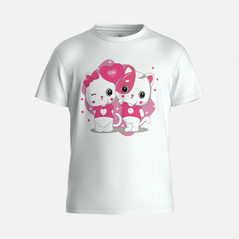 Picture of TORR Bright White Girl's Quick Dry T-shirt