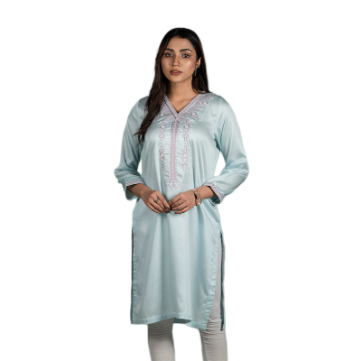 Picture of TORR Sky Blue Ethnic Wear (01 Piece Kurti)