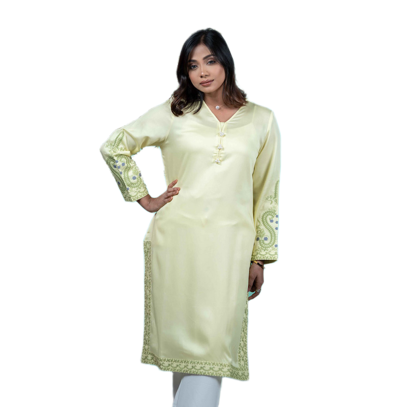 Picture of TORR  Pale Lime Ethnic Wear (01 Piece Kurti)