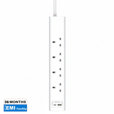 Picture of Philips Power Strip with USB Ports – একসাথে ৪টি AC আউটলেট ও ২টি USB পোর্টের (CHP4141WA/89)