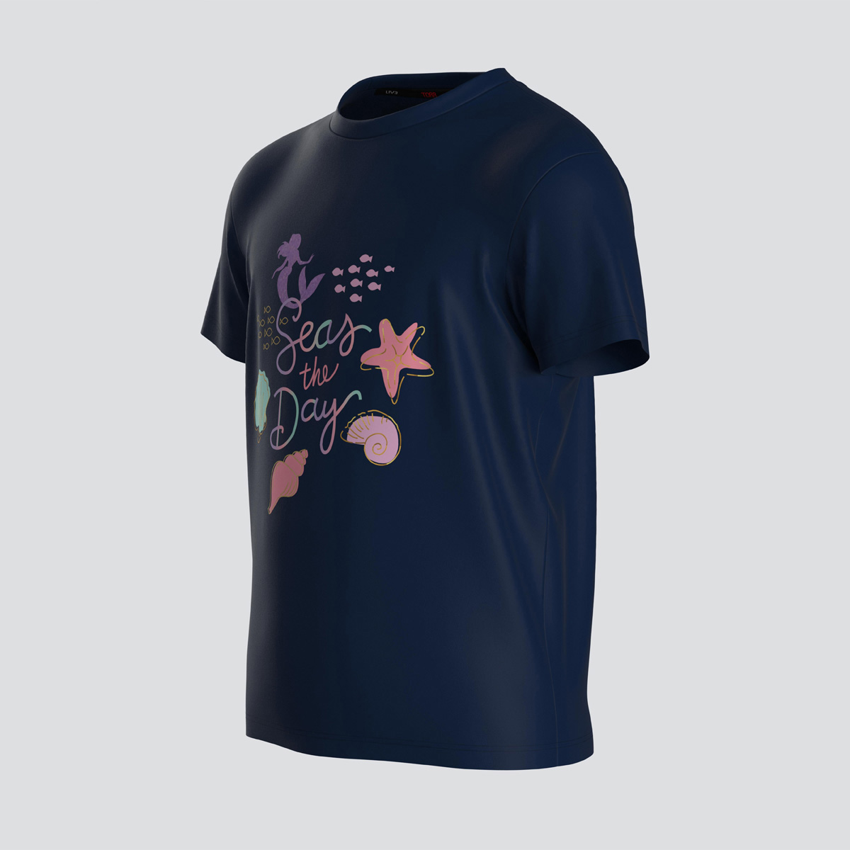Picture of TORR Athletic Navy Girl's Quick Dry T-shirt