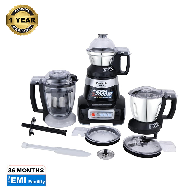 Picture of Panasonic Mixer Grinder (4 In 1) 2000 watts Black (MX-AE475)