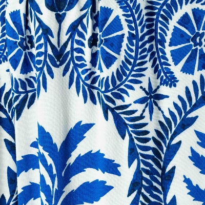 Picture of TORR White Blue Aop Womens Palazzo